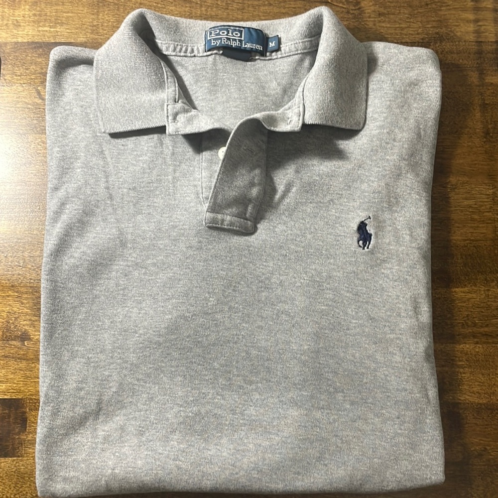 Mens Gray Polo by Ralph Lauren - size M